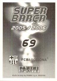 2005-06 Panini Super Barça #69 Ronaldinho / Messi / Eto'o Back
