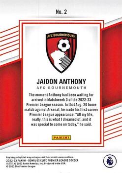 2022-23 Donruss Elite Premier League #2 Jaidon Anthony Back