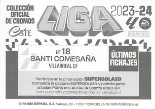 2023-24 Panini Liga Este - Últimos Fichajes & Top Fichaje #18 Santi Comesaña Back
