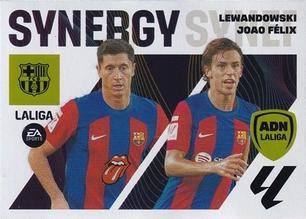 2023-24 Panini Liga Este - Synergy #19BIS Lewandowski / Joao Félix Front