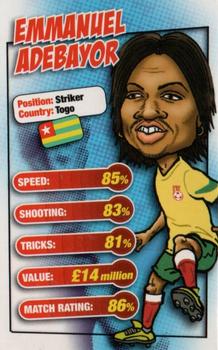 2006 Match Magazine World Cup Trump Cards #NNO Emmanuel Adebayor Front