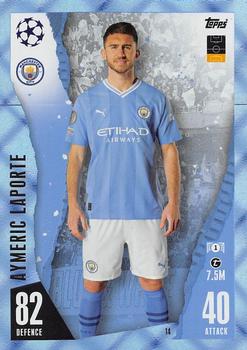 2023-24 Topps Match Attax UEFA Club Competitions - Crystal #14 Aymeric Laporte Front