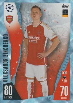 2023-24 Topps Match Attax UEFA Club Competitions - Crystal #32 Oleksandr Zinchenko Front