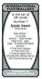 2022 Empire Collections International Footballers (3rd set) #8 Sjaak Swart Back