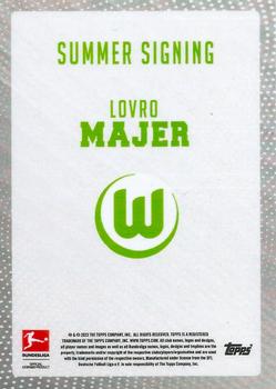 2023-24 Topps Bundesliga Summer Signings #NNO Lovro Majer Back