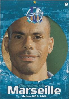 2001-02 Panini Droit au But Olympique de Marseille #9 Jean-Charles Trouabal Front