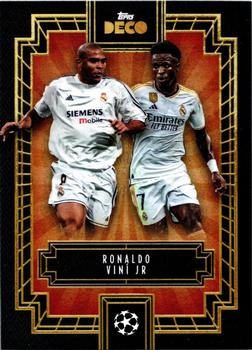 2023-24 Topps Deco UEFA Club Competitions - Then & Now #NNO Ronaldo / Viní Jr Front