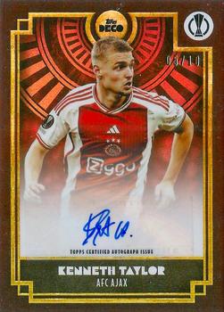 2023-24 Topps Deco UEFA Club Competitions - Current Stars Autographs Red #NNO Kenneth Taylor Front