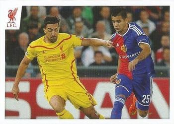 2014-15 Panini Liverpool FC Official Sticker Collection #20 José Enrique Front
