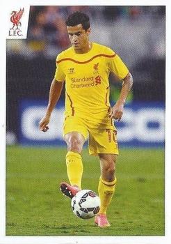 2014-15 Panini Liverpool FC Official Sticker Collection #44 Philippe Coutinho Front
