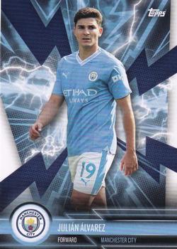 2023-24 Topps Manchester City Fan Set - Super Electric #MANS-1 Julián Álvarez Front