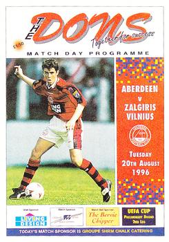 1997 Panini Scottish Premier League #5 Aberdeen Programme Front