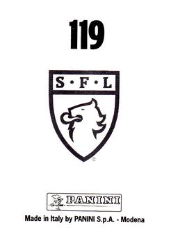 1997 Panini Scottish Premier League #119 Heart of Midlothian Programme Back