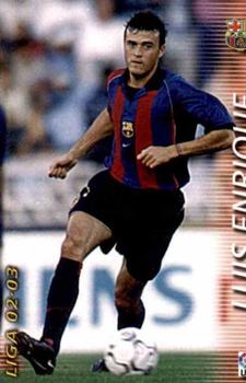 2002-03 Panini Liga Megafichas #68 Luis Enrique Front