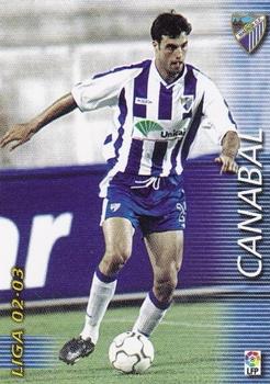 2002-03 Panini Liga Megafichas #178 Canabal Front