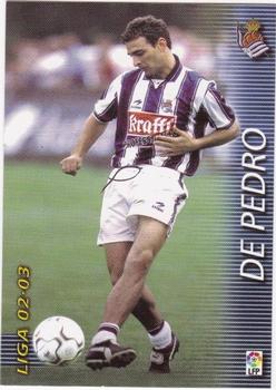 2002-03 Panini Liga Megafichas #301 De Pedro Front