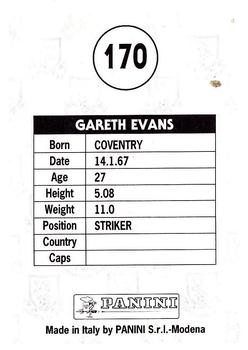 1995 Panini Scottish Premier League #170 Gareth Evans Back