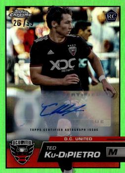 2023 Topps Chrome MLS - Autographs Neon Green Refractor #163 Ted Ku-DiPietro Front