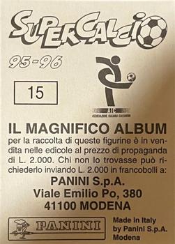 1995-96 Panini Supercalcio Stickers #15 Sampdoria Back