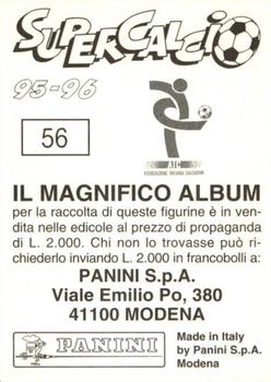 1995-96 Panini Supercalcio Stickers #56 Michele Serena Back