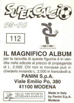 1995-96 Panini Supercalcio Stickers #112 Emiliano Bigica Back