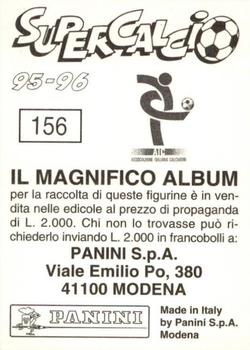 1995-96 Panini Supercalcio Stickers #156 Fabrizio Ravanelli Back