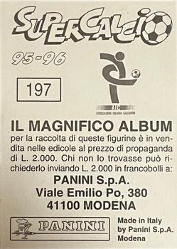 1995-96 Panini Supercalcio Stickers #197 Alan Shearer Back