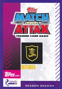 2023-24 Topps Match Attax SPFL - Flaming Red Border #94 James Penrice Back