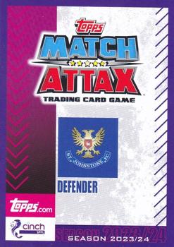 2023-24 Topps Match Attax SPFL - Flaming Red Border #156 Tony Gallacher Back