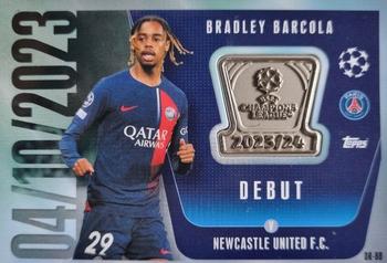 2023-24 Topps Match Attax UEFA Club Competitions Extra - UCL Debut Memento Relic #DR-BB Bradley Barcola Front