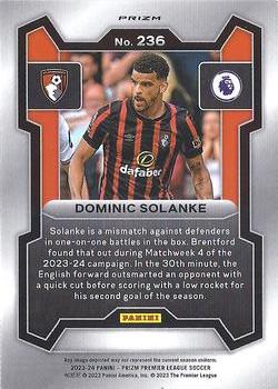 2023-24 Panini Prizm Premier League - Red Mosaic #236 Dominic Solanke Back