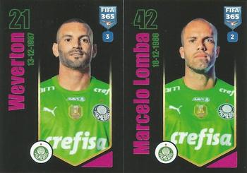 2024 Panini FIFA 365 Stickers #38a/38b Weverton / Marcelo Lomba Front