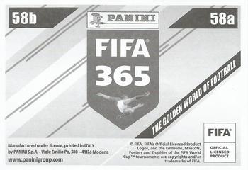 2024 Panini FIFA 365 Stickers #58a/58b Oleksandr Zinchenko / Ben White Back