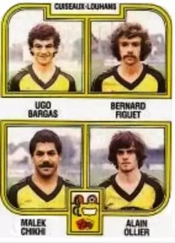 1982-83 Panini Football 83 (France) #443 Ugo Bargas / Bernard Figuet / Malek Chikhi / Alain Ollier Front