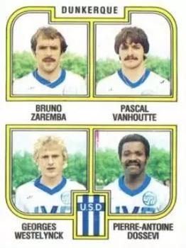 1982-83 Panini Football 83 (France) #447 Bruno Zaremba / Vanhoutte / Westelynck / Dossevi Front