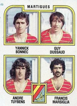 1982-83 Panini Football 83 (France) #462 Yannick Bonnec / Dussaud / Tuybens / Marsiglia Front