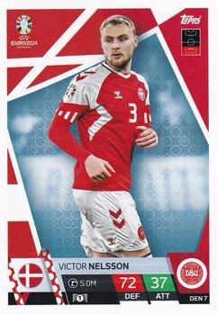 2024 Topps Match Attax Euro 2024 Germany #DEN7 Victor Nelsson Front