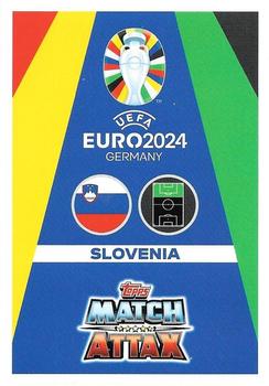 2024 Topps Match Attax Euro 2024 Germany #SVN14 Timi Elšnik Back
