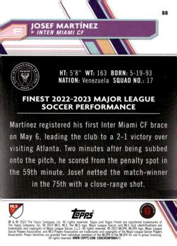2023 Finest MLS - Purple Refractor #88 Josef Martínez Back