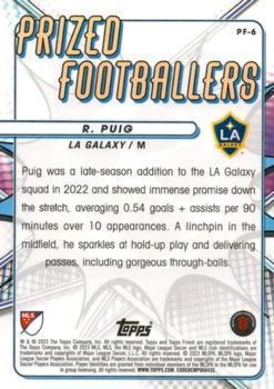 2023 Finest MLS - Prized Footballers SuperFractor #PF-6 Riqui Puig Back