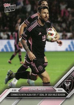 2024 Topps Now MLS #9 Lionel Messi Front
