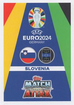 2024 Topps Match Attax Euro 2024 Germany - Blue Crystal Holograph #SVN8 Sandi Lovrić Back