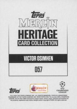 2023-24 Merlin Heritage UEFA Club Competitions #057 Victor Osimhen Back