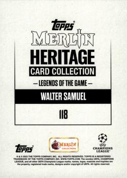 2023-24 Merlin Heritage UEFA Club Competitions #118 Walter Samuel Back