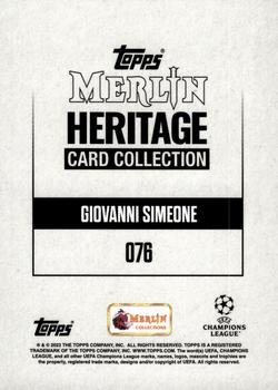 2023-24 Merlin Heritage UEFA Club Competitions - Purple #076 Giovanni Simeone Back