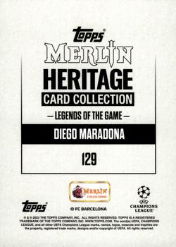 2023-24 Merlin Heritage UEFA Club Competitions - Purple #129 Diego Maradona Back