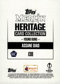 2023-24 Merlin Heritage UEFA Club Competitions - Purple #138 Assane Diao Back