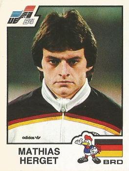 1984 Panini Euro 84 #141 Matthias Herget Front