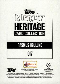 2023-24 Merlin Heritage UEFA Club Competitions - Green #017 Rasmus Højlund Back