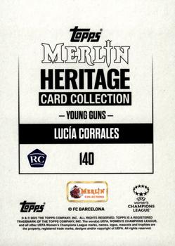 2023-24 Merlin Heritage UEFA Club Competitions - Green #140 Lucía Corrales Back